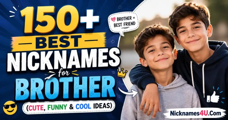 150+ Best Nicknames for Brother (Cute, Funny & Cool Ideas)