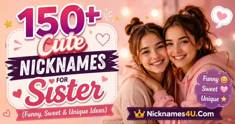 150+ Cute Nicknames for Sister (Funny, Sweet & Unique Ideas)