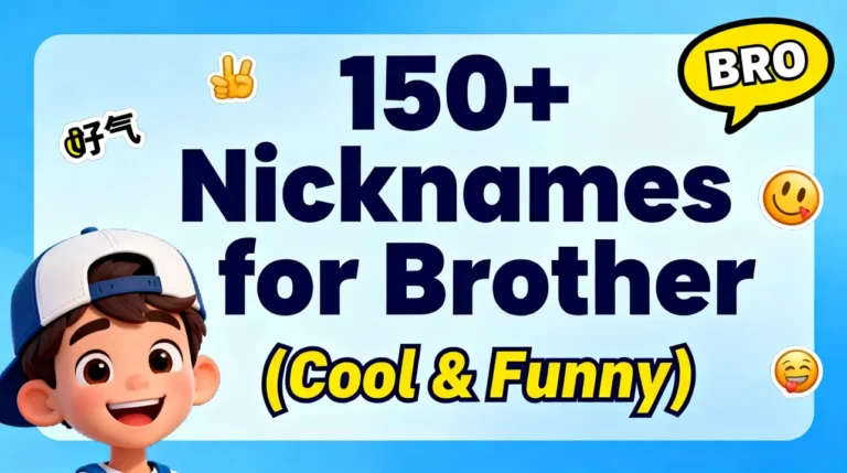 150+ Nicknames for Brother (Cool & Funny)