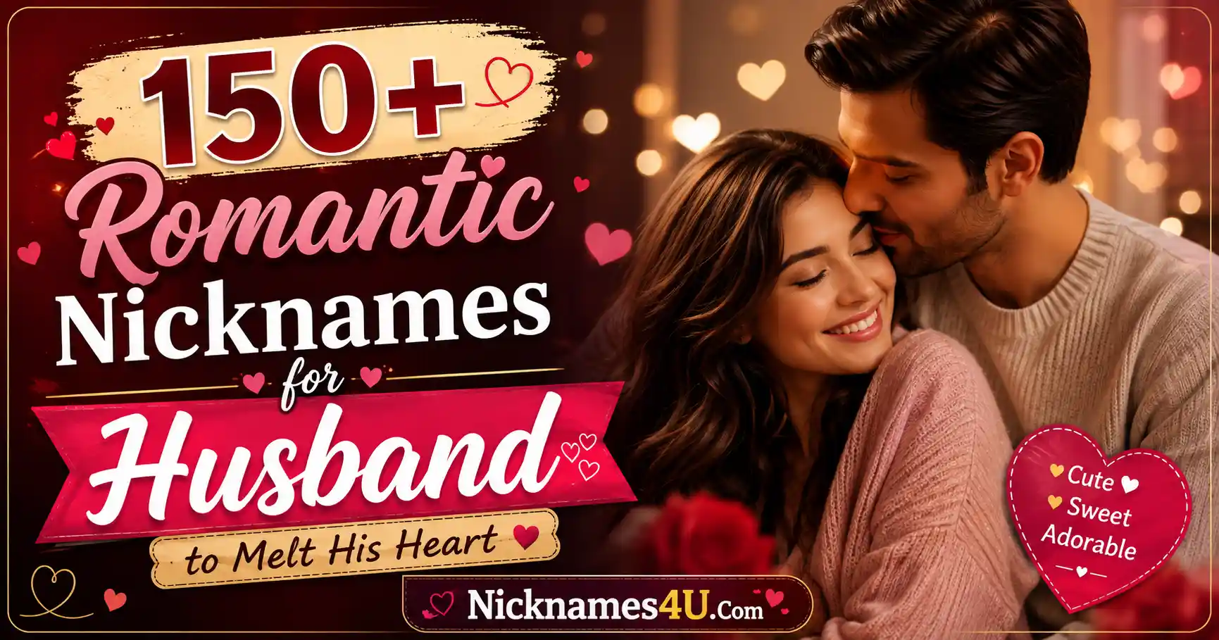 150+ Romantic Nicknames for Husband to Melt His Heart