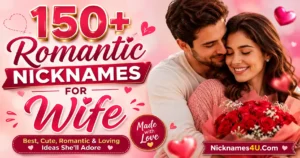 150+ Romantic Nicknames for Wife Best, Cute, Romantic & Loving Ideas She’ll Adore