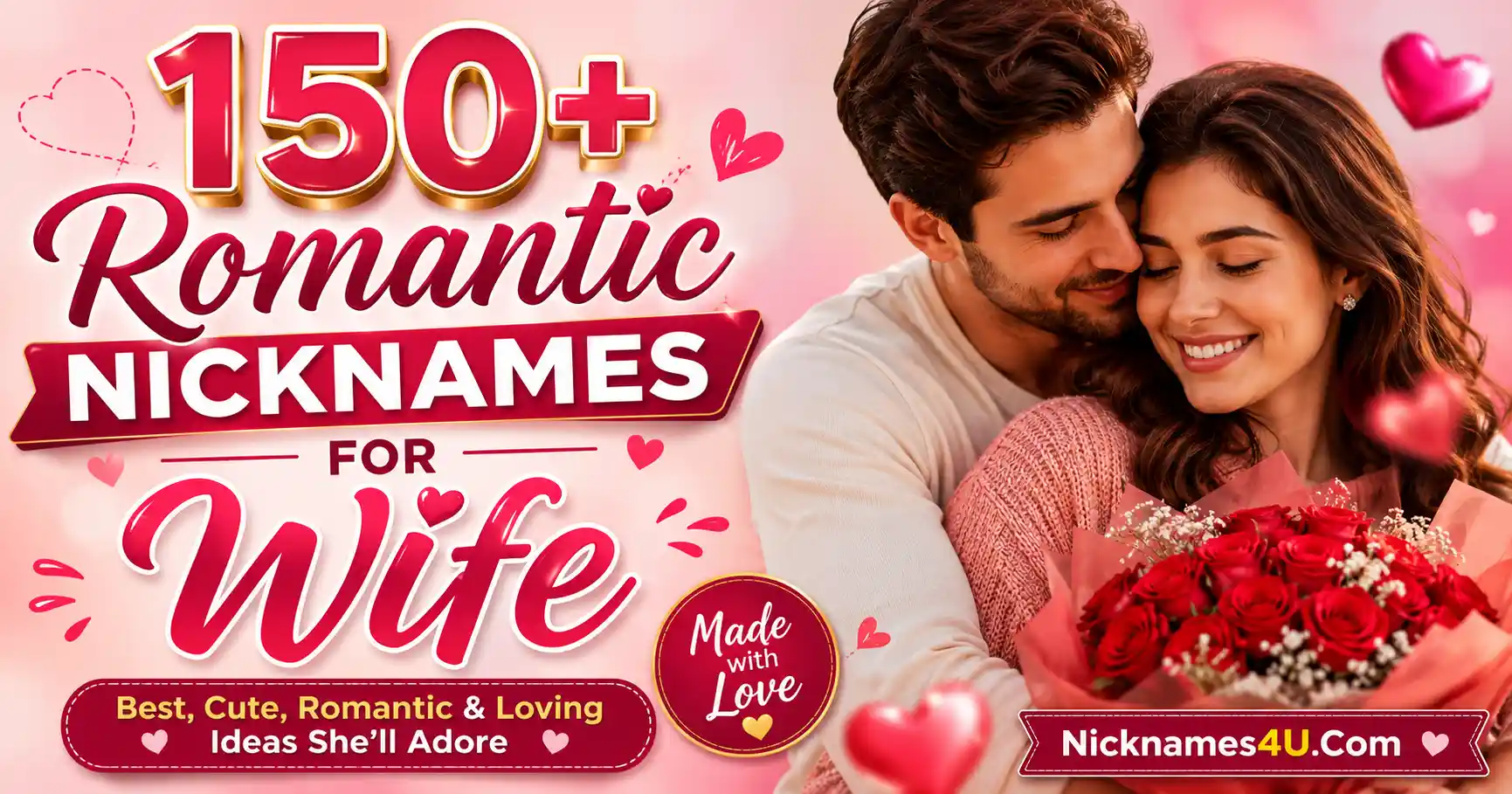 150+ Romantic Nicknames for Wife Best, Cute, Romantic & Loving Ideas She’ll Adore