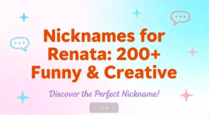 Nicknames for Renata : 200+ Funny & Creative