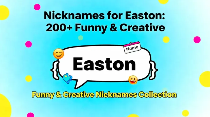 Nicknames for Easton: 200+ Funny & Creative