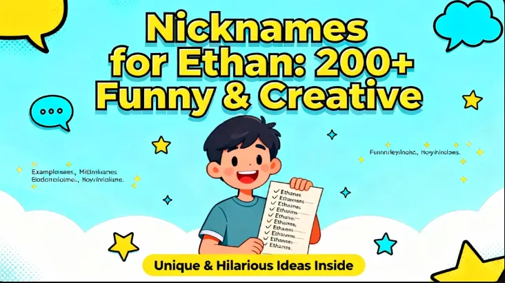 Nicknames for Ethan : 200+ Funny & Creative
