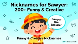 Nicknames for Sawyer : 200+ Funny & Creative