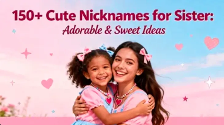 150+ Cute Nicknames for Sister: Adorable & Sweet Ideas