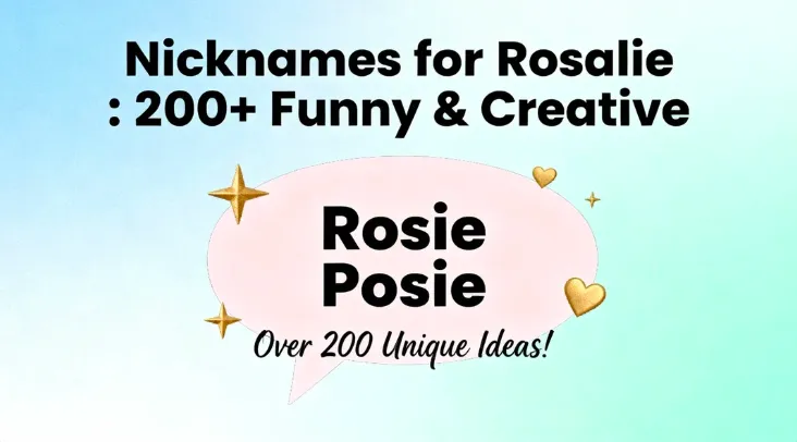 Nicknames for Rosalie : 200+ Funny & Creative