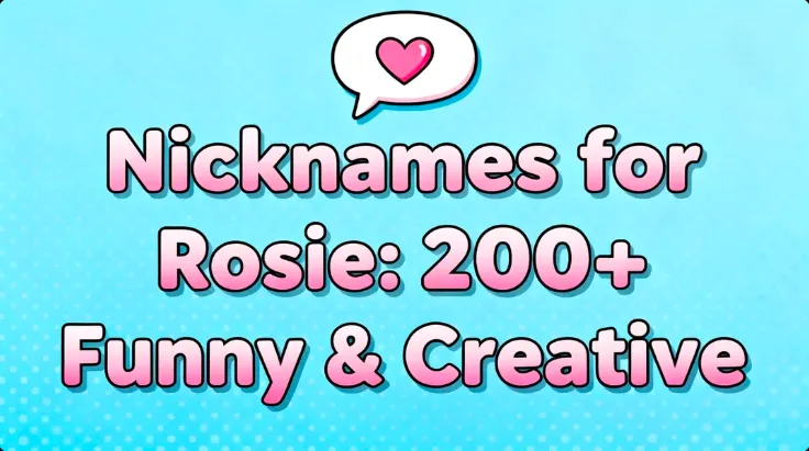 Nicknames for Rosie : 200+ Funny & Creative