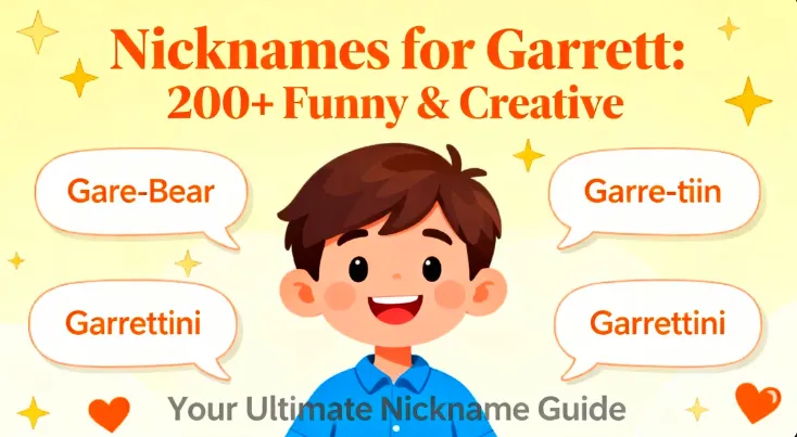 Nicknames for Garrett : 200+ Funny & Creative
