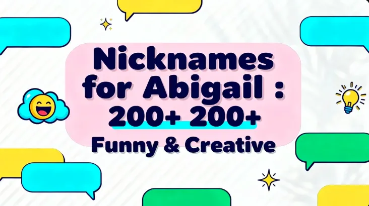 Nicknames for Abigail : 200+ Funny & Creative
