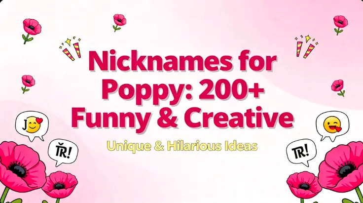 Nicknames for Poppy : 200+ Funny & Creative