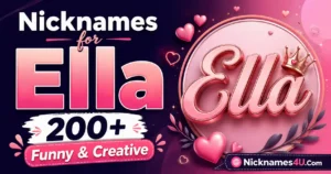 Nicknames for Ella 200+ Funny & Creative