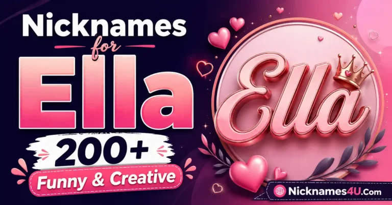Nicknames for Ella 200+ Funny & Creative