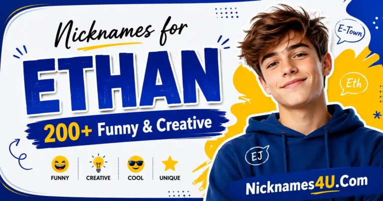 Nicknames for Ethan 200+ Funny & Creative