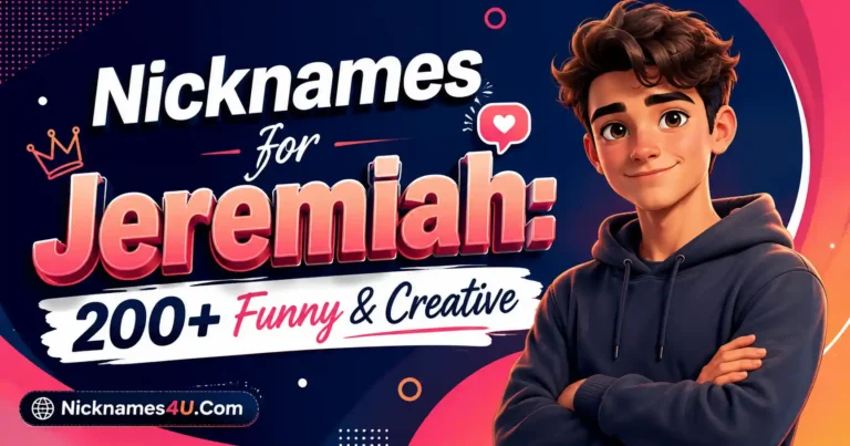 Nicknames for Jeremiah 200+ Funny & Creative
