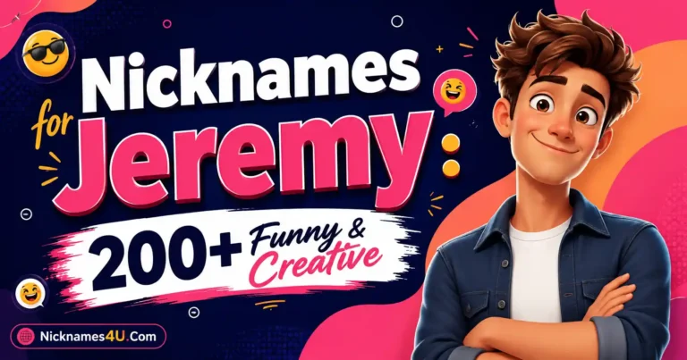Nicknames for Jeremy 200+ Funny & Creative