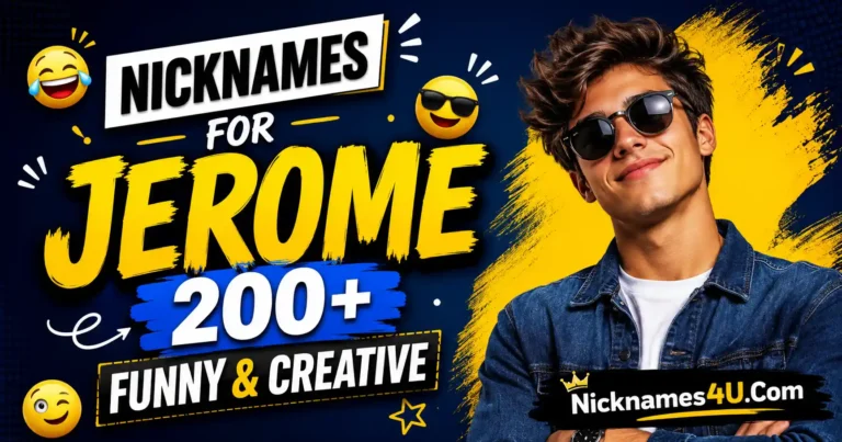 Nicknames for Jerome 200+ Funny & Creative