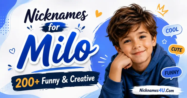 Nicknames for Milo 200+ Funny & Creative
