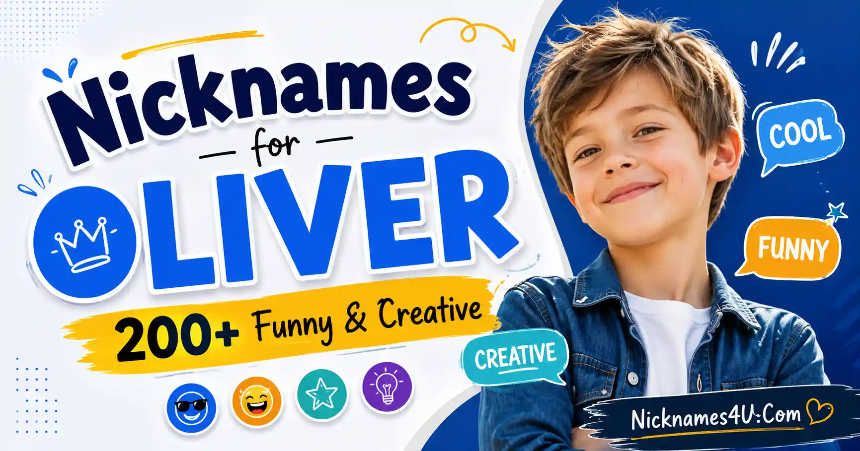 Nicknames for Oliver 200+ Funny & Creative