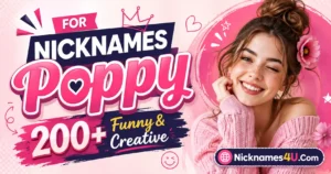 Nicknames for Poppy 200+ Funny & Creative