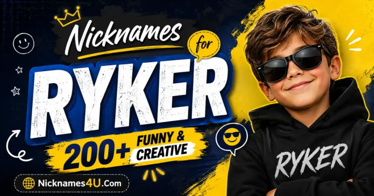 Nicknames for Ryker 200+ Funny & Creative