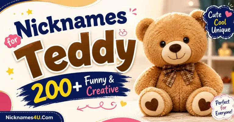 Nicknames for Teddy 200+ Funny & Creative