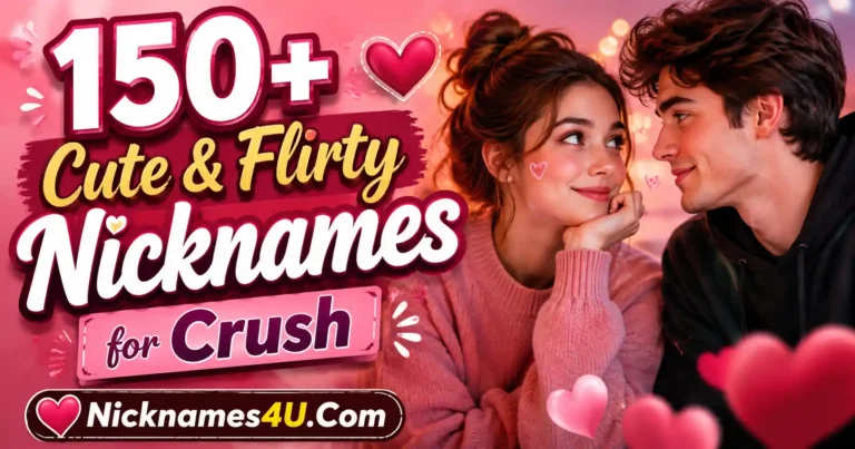 150+ Cute & Flirty Nicknames for Crush