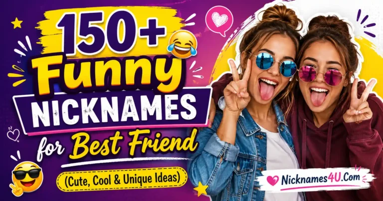 150+ Funny Nicknames for Best Friend (Cute, Cool & Unique Ideas)