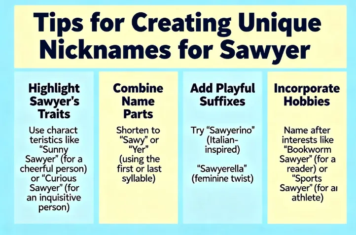 Nicknames for Sawyer : 200+ Funny & Creative