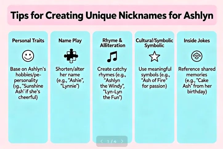 Nicknames for Ashlyn : 200+ Funny & Creative