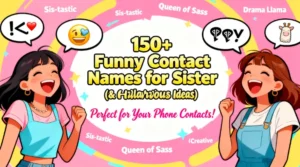 150+ Funny Contact Names for Sister (Creative & Hilarious Ideas)