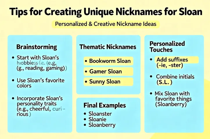Nicknames for Sloan : 200+ Funny & Creative