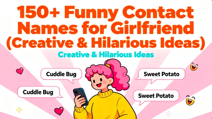 150+ Funny Contact Names for Girlfriend (Creative & Hilarious Ideas)