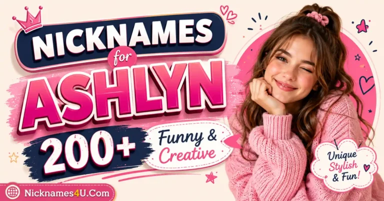 Nicknames for Ashlyn 200+ Funny & Creative