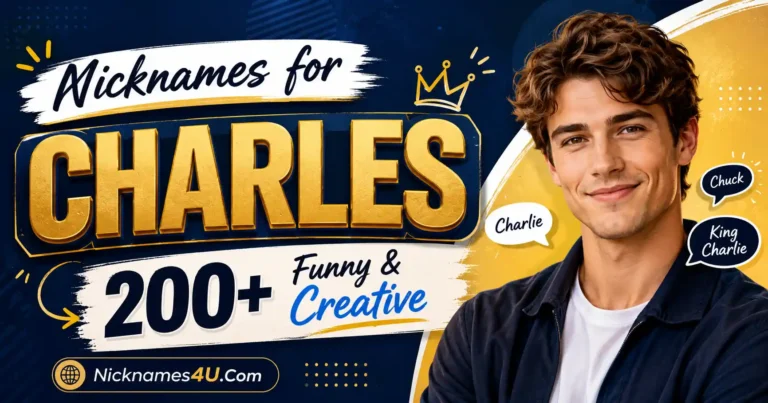 Nicknames for Charles 200+ Funny & Creative