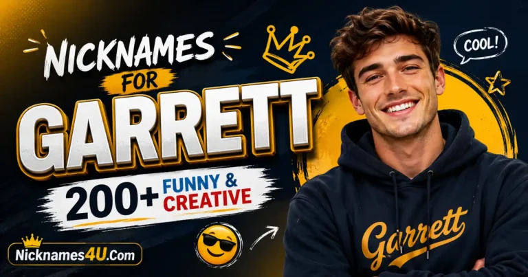 Nicknames for Garrett 200+ Funny & Creative