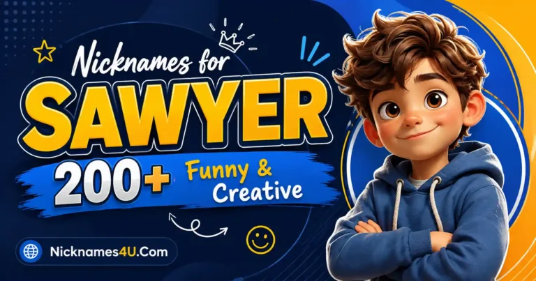 Nicknames for Sawyer 200+ Funny & Creative