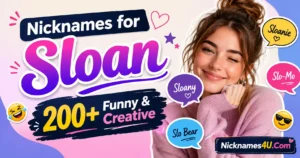 Nicknames for Sloan 200+ Funny & Creative