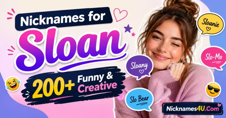Nicknames for Sloan 200+ Funny & Creative