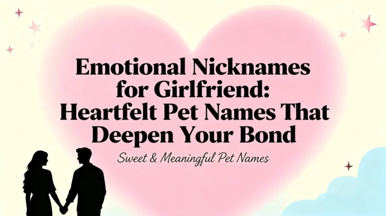 Emotional Nicknames for Girlfriend Heartfelt Pet Names That Deepen Your Bond