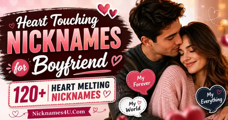 Heart Touching Nicknames for Boyfriend 120+ Heart Melting Nicknames