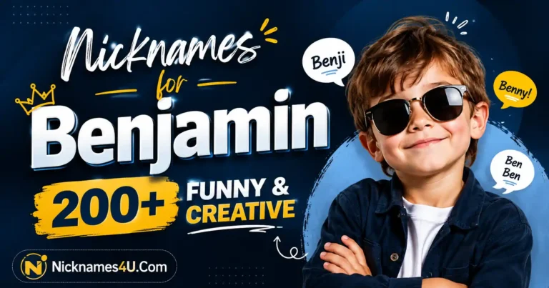 Nicknames for Benjamin 200+ Funny & Creative