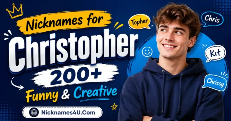 Nicknames for Christopher 200+ Funny & Creative