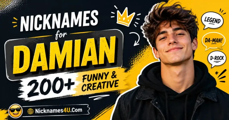 Nicknames for Damian 200+ Funny & Creative