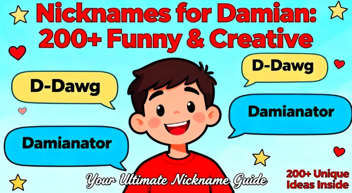 Nicknames for Damian 200+ Funny & Creative