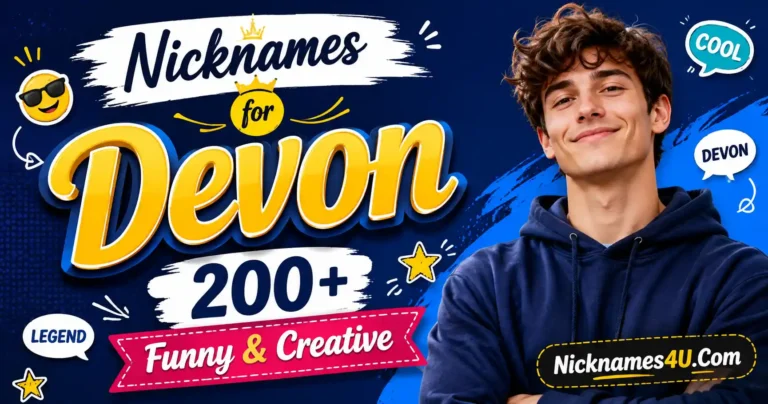 Nicknames for Devon 200+ Funny & Creative