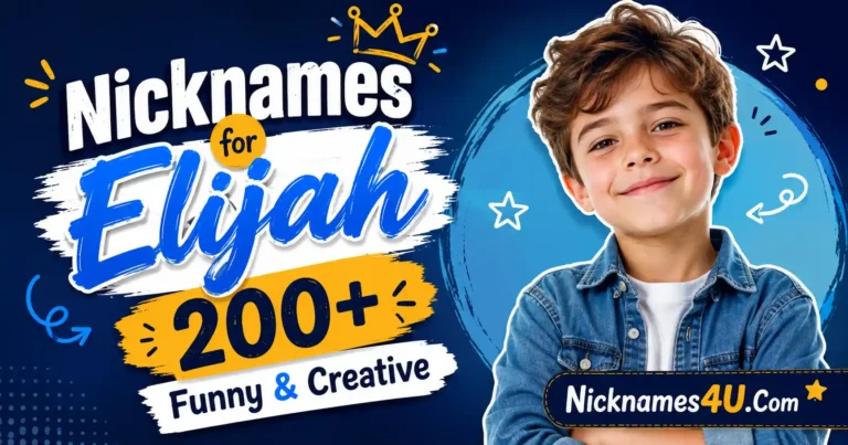 Nicknames for Elijah 200+ Funny & Creative