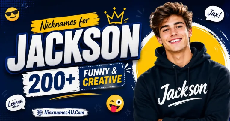 Nicknames for Jackson 200+ Funny & Creative