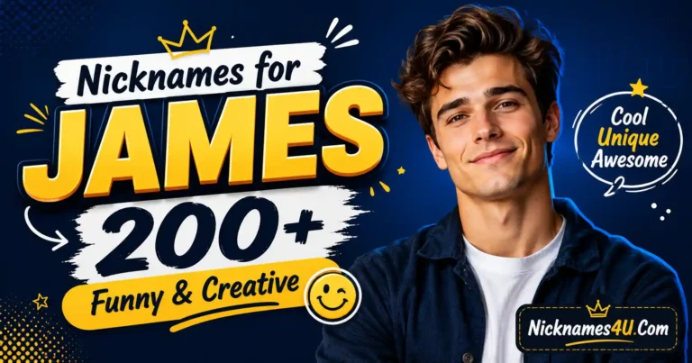 Nicknames for James 200+ Funny & Creative